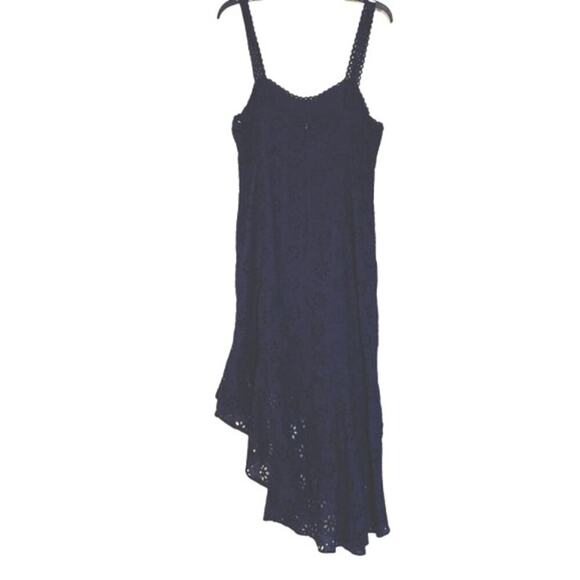 Lulu’s Adoring Days Navy Eyelet Dress Women’s L - Picture 6 of 12